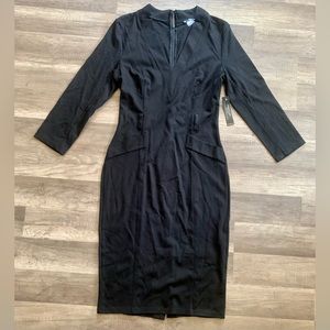 Venus Black Pencil Dress, New with Tags